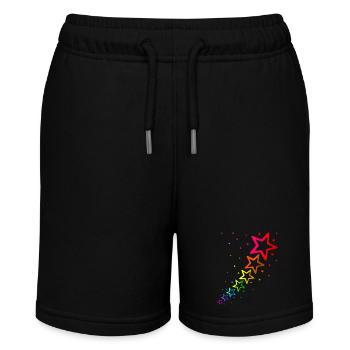 étoiles colorées couleurs de l’arc-en-ciel - Short bio MINI BOLTER Stanley/Stella Ado - noir - Devant