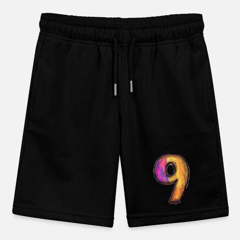 9 Number symbol Stanley/Stella MINI BOLTER Organic Teen Jogging Shorts