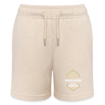 Work Sewer Builder - Stanley/Stella MINI BOLTER Organic Teen Jogging Shorts - soft Ecru - Front