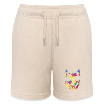 Australian Cattle Dog - Stanley/Stella MINI BOLTER Organic Teen Jogging Shorts - soft Ecru - Front