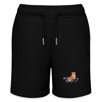Fuchs Füchse Frühling Frühlingsanfang Kinder - Stanley/Stella Teenager Bio-Joggingshorts MINI BOLTER - Schwarz - Vorne