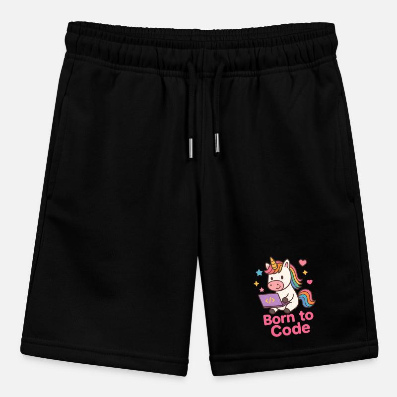 programmierendes Einhorn Stanley/Stella Teenager Bio-Joggingshorts MINI BOLTER