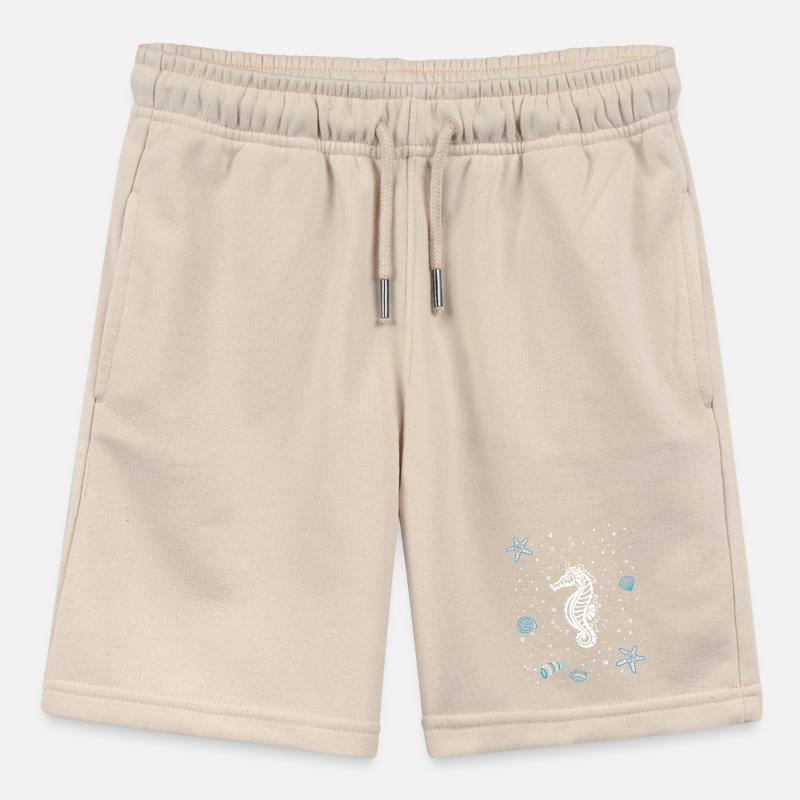 Seepferdchen mit Wasserspritzer. Maritim. Stanley/Stella Teenager Bio-Joggingshorts MINI BOLTER