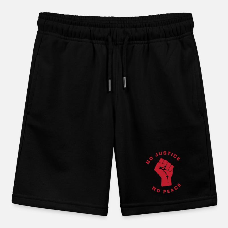 no justice no peace design gift idea Stanley/Stella MINI BOLTER Organic Teen Jogging Shorts