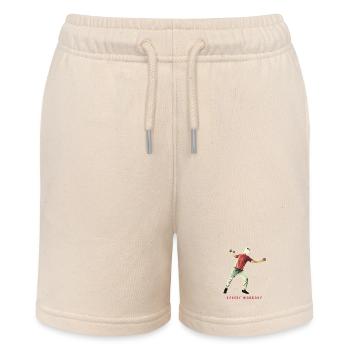 Street Workout ohne Gewicht - Stanley/Stella Teenager Bio-Joggingshorts MINI BOLTER - Natur - Vorne
