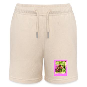Butterfly Effect Photo Design - Stanley/Stella MINI BOLTER Organic Teen Jogging Shorts - soft Ecru - Front