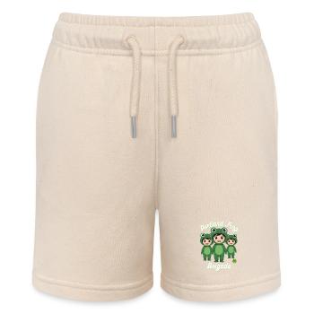 Portland Frog Brigade - Stanley/Stella MINI BOLTER Organic Teen Jogging Shorts - soft Ecru - Front