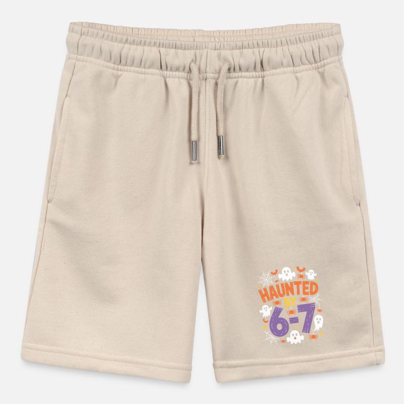 Haunted by 6-7 Halloween Math Pun Design Stanley/Stella MINI BOLTER Organic Teen Jogging Shorts