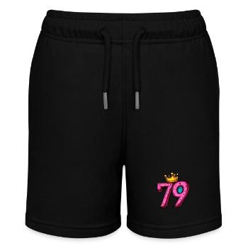 79 Zahl Krone - Stanley/Stella Teenager Bio-Joggingshorts MINI BOLTER - Schwarz - Vorne