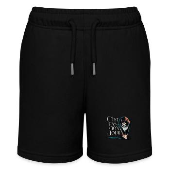 Wütende Katze - nicht am richtigen Tag - Stanley/Stella Teenager Bio-Joggingshorts MINI BOLTER - Schwarz - Vorne