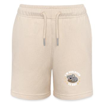 Koala Koalas Koalabär Tier - Stanley/Stella Teenager Bio-Joggingshorts MINI BOLTER - Natur - Vorne