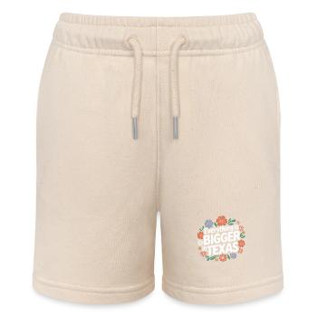 Texas State Texans Texas - Stanley/Stella MINI BOLTER Organic Teen Jogging Shorts - soft Ecru - Front