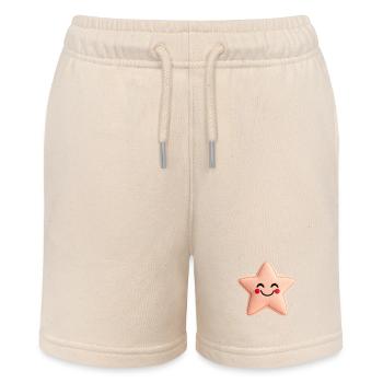 Süßer Stern - Pink - Stanley/Stella Teenager Bio-Joggingshorts MINI BOLTER - Natur - Vorne