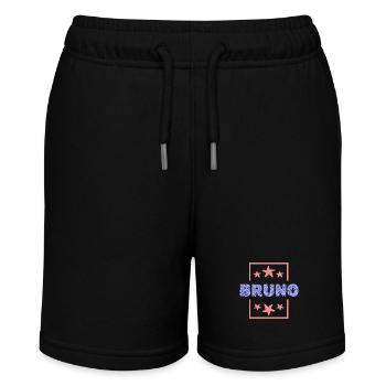 Bruno Bruno - Stanley/Stella Teenager Bio-Joggingshorts MINI BOLTER - Schwarz - Vorne