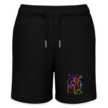 Alle Formen - Stanley/Stella Teenager Bio-Joggingshorts MINI BOLTER - Schwarz - Vorne