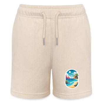 Beach Holidays Sun Sea - Stanley/Stella MINI BOLTER Organic Teen Jogging Shorts - soft Ecru - Front