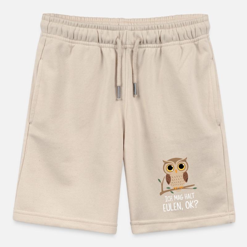 Nachteule Eule Eulen Vogel Stanley/Stella Teenager Bio-Joggingshorts MINI BOLTER