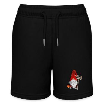 Pro Wichtel – Weihnachtsgnom - Stanley/Stella Teenager Bio-Joggingshorts MINI BOLTER - Schwarz - Vorne