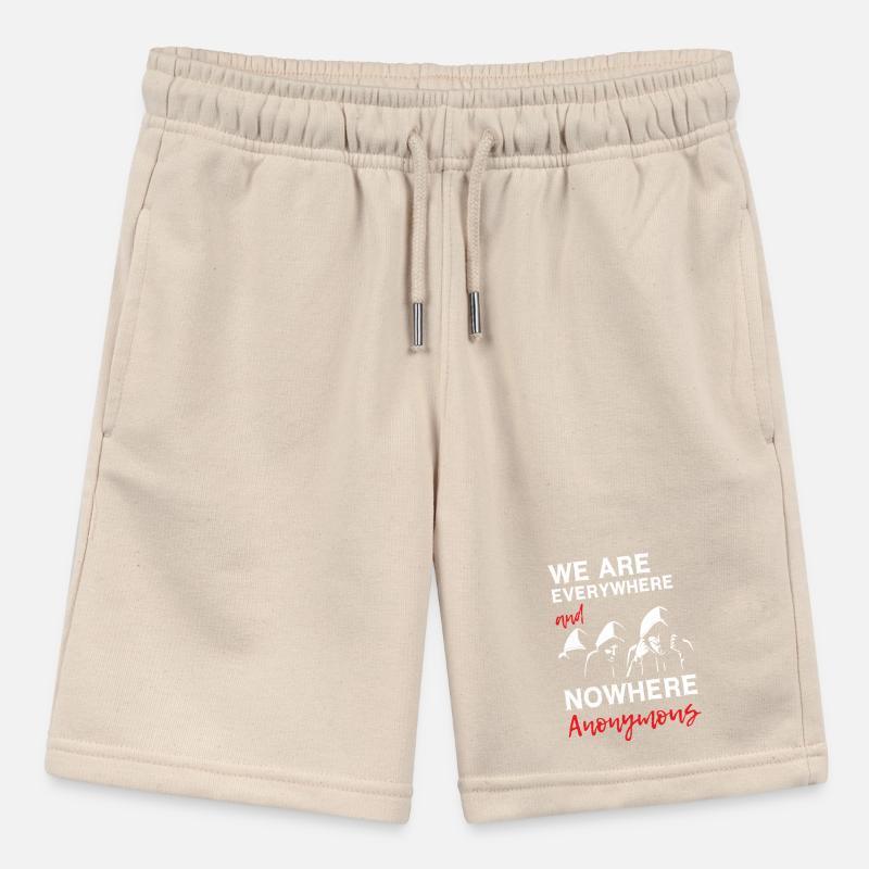 We Are Everywhere and Nowhere Anonymous Stanley/Stella MINI BOLTER Organic Teen Jogging Shorts