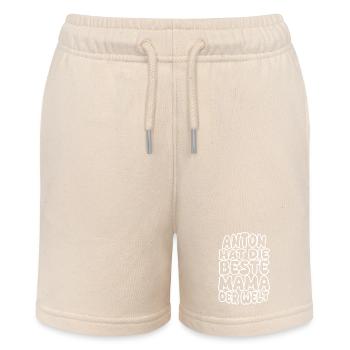 Anton als Spruch - Stanley/Stella Teenager Bio-Joggingshorts MINI BOLTER - Natur - Vorne