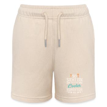 So sieht ein richtig cooler Konditor aus - Stanley/Stella Teenager Bio-Joggingshorts MINI BOLTER - Natur - Vorne
