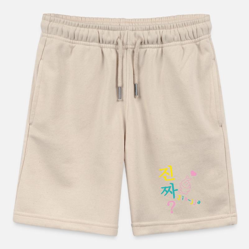 Jin-jja kdrama fan hangul really customizable Stanley/Stella MINI BOLTER Organic Teen Jogging Shorts