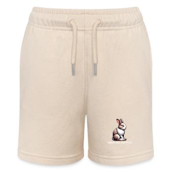 Talk to the paw rabbit bunny bunny long-eared rabbit - Stanley/Stella MINI BOLTER Organic Teen Jogging Shorts - soft Ecru - Front
