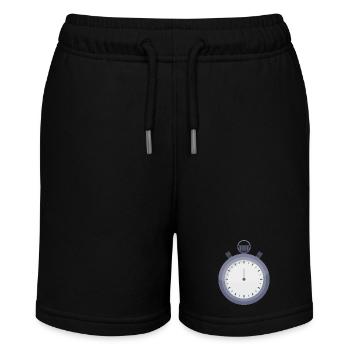 Stopwatch - Stanley/Stella MINI BOLTER Organic Teen Jogging Shorts - black - Front