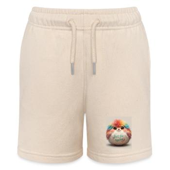 Feel the Spring Plush Critter - Stanley/Stella MINI BOLTER Organic Teen Jogging Shorts - soft Ecru - Front