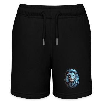 Löwe - Stanley/Stella Teenager Bio-Joggingshorts MINI BOLTER - Schwarz - Vorne