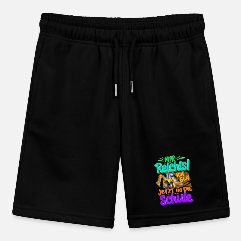 Einschulung Bagger Schulkind Stanley/Stella Teenager Bio-Joggingshorts MINI BOLTER