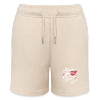 Inspirierende Phrase Graphic Music, Herkunft Geschenk - Stanley/Stella Teenager Bio-Joggingshorts MINI BOLTER - Natur - Vorne