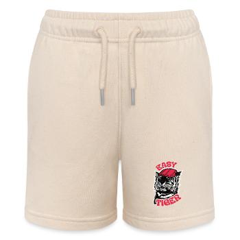 Easy Tiger, Illustration Vintage, Visage de tigre - Short bio MINI BOLTER Stanley/Stella Ado - écru doux - Devant
