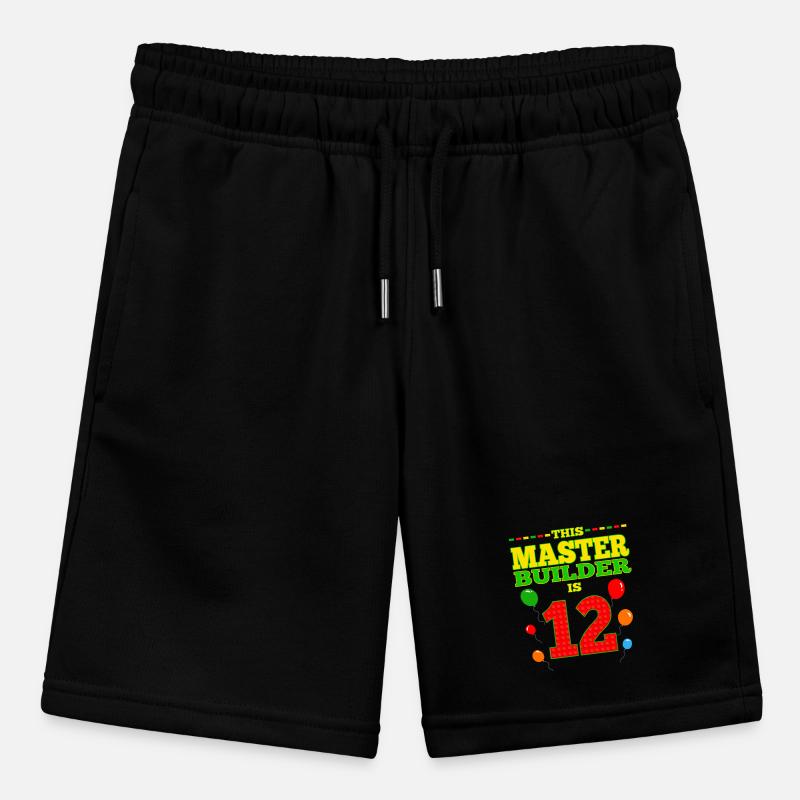 boys biMaster Builder 12 Years Old Block Building Stanley/Stella MINI BOLTER Organic Teen Jogging Shorts
