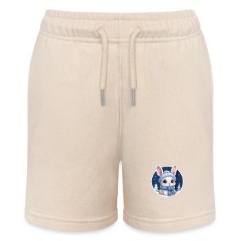 Snow Bunny - Stanley/Stella MINI BOLTER Organic Teen Jogging Shorts - soft Ecru - Front