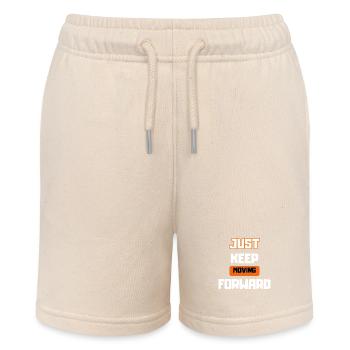 KEEP MOVING - Motivation - Stanley/Stella MINI BOLTER Organic Teen Jogging Shorts - soft Ecru - Front