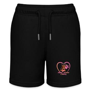 Hund Welpe Mamas kleiner Liebling Rottweiler - Stanley/Stella Teenager Bio-Joggingshorts MINI BOLTER - Schwarz - Vorne