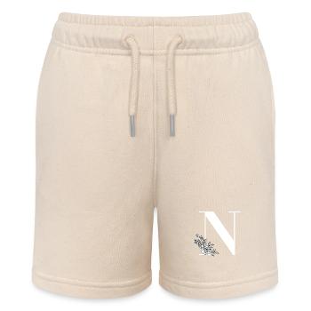 Buchstabe N - Stanley/Stella Teenager Bio-Joggingshorts MINI BOLTER - Natur - Vorne