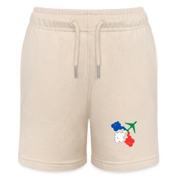 Patrouille de France military aircraft - Stanley/Stella MINI BOLTER Organic Teen Jogging Shorts - soft Ecru - Front