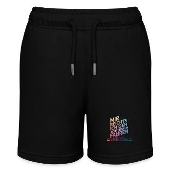 Roller Coaster Amusement Park Roller Coaster - Stanley/Stella MINI BOLTER Organic Teen Jogging Shorts - black - Front