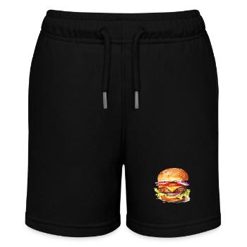 burger cheeseburger - Stanley/Stella Teenager Bio-Joggingshorts MINI BOLTER - Schwarz - Vorne
