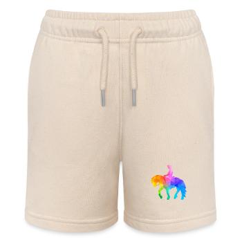 Ponyreiten Junge - Stanley/Stella Teenager Bio-Joggingshorts MINI BOLTER - Natur - Vorne