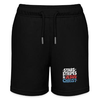Croyant américain chrétien 4 juillet Jésus - Short bio MINI BOLTER Stanley/Stella Ado - noir - Devant