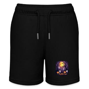 Schrecken & Spaß! Schrecken und Spaß! - Stanley/Stella Teenager Bio-Joggingshorts MINI BOLTER - Schwarz - Vorne