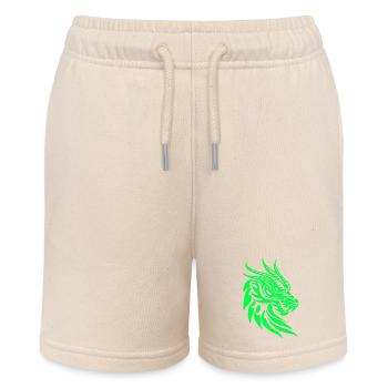 Fantasy Dragon Head Anime Tattoo Mythical Reptile - Stanley/Stella MINI BOLTER Organic Teen Jogging Shorts - soft Ecru - Front