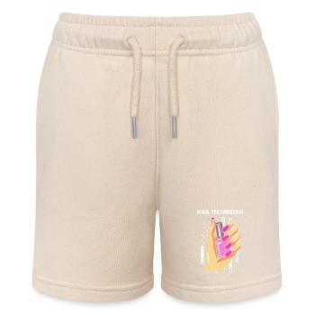 Nail Designer Nail Cosmetics Beautician - Stanley/Stella MINI BOLTER Organic Teen Jogging Shorts - soft Ecru - Front