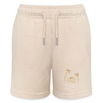 LONG LIVE THE HOLIDAYS. HOLIDAY. HAPPY HOLIDAYS. - Stanley/Stella MINI BOLTER Organic Teen Jogging Shorts - soft Ecru - Front