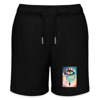 Colorful parachute - Stanley/Stella MINI BOLTER Organic Teen Jogging Shorts - black - Front