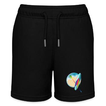 Stand up paddling board lying on the beach - Stanley/Stella MINI BOLTER Organic Teen Jogging Shorts - black - Front