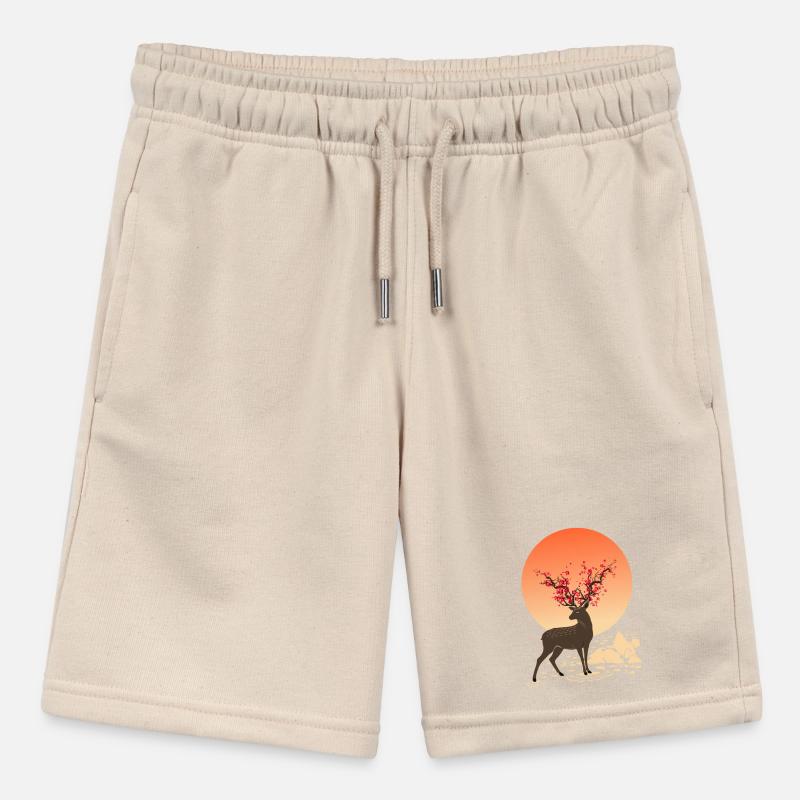Hirschgeist | Schützen Sie Sika Hirsche Stanley/Stella Teenager Bio-Joggingshorts MINI BOLTER